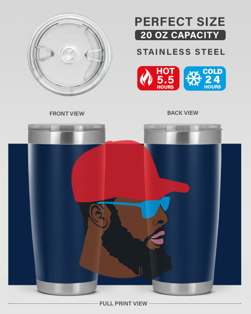 black man style 1#- black men - boys- tumbler