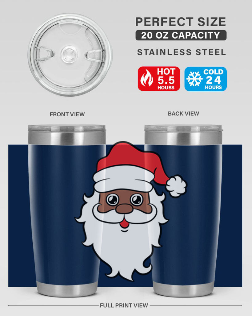 black santa 25#- black men - boys- tumbler