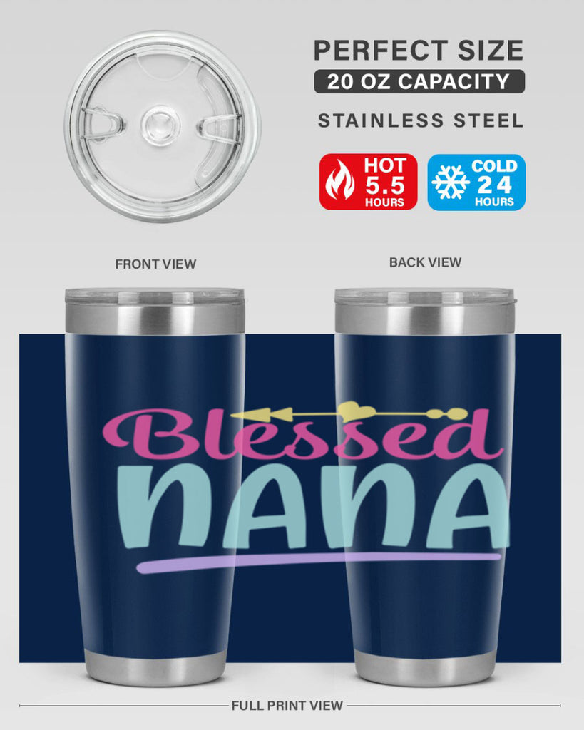 blessed nana 60#- grandma - nana- Tumbler
