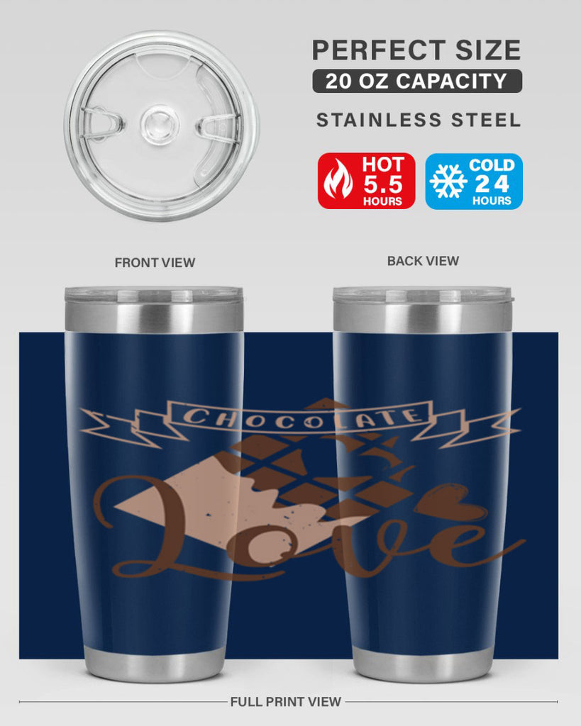 chocolate love 44#- chocolate- Tumbler