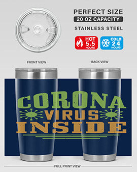 coronavirus inside Style 2#- corona virus- Tumbler