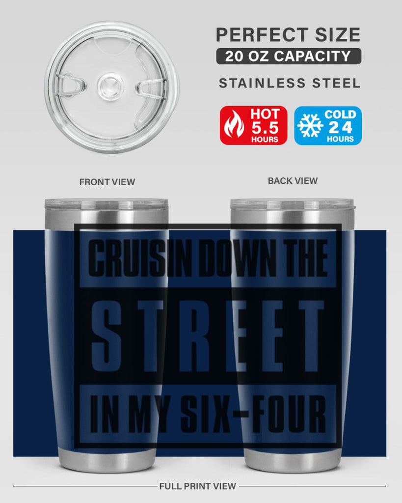 cruisin down the street 181#- black words phrases- Cotton Tank