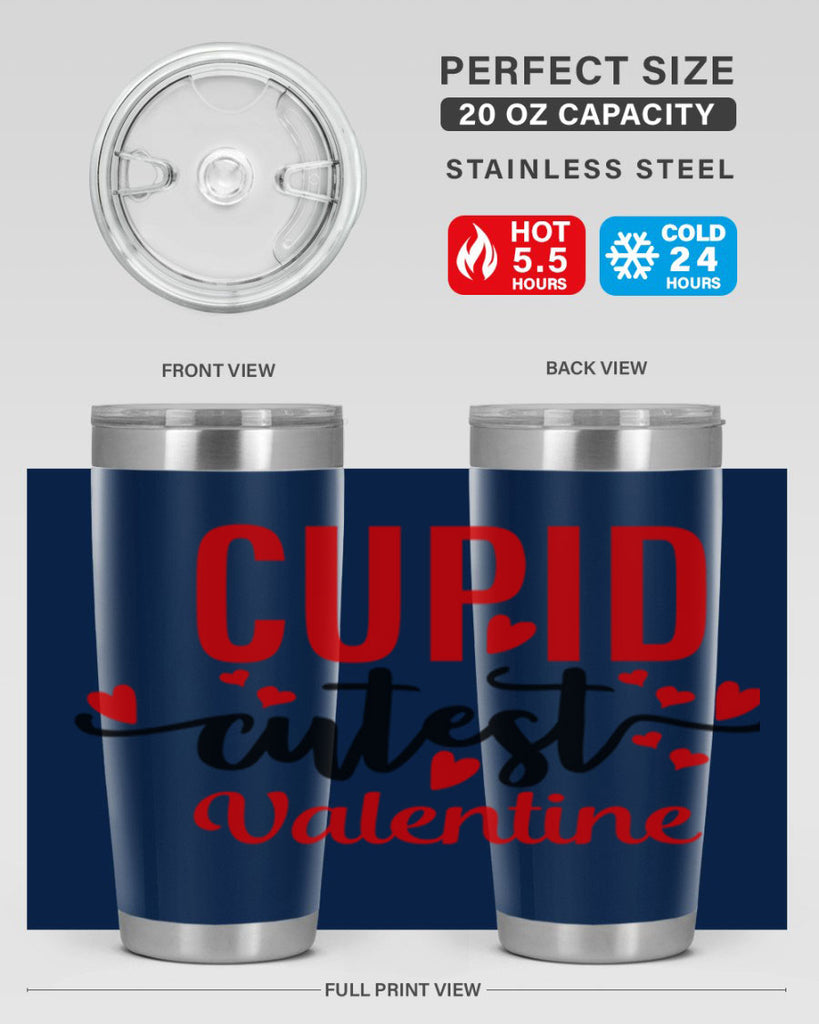 cupid cutest valentine 80#- valentines day- Tumbler