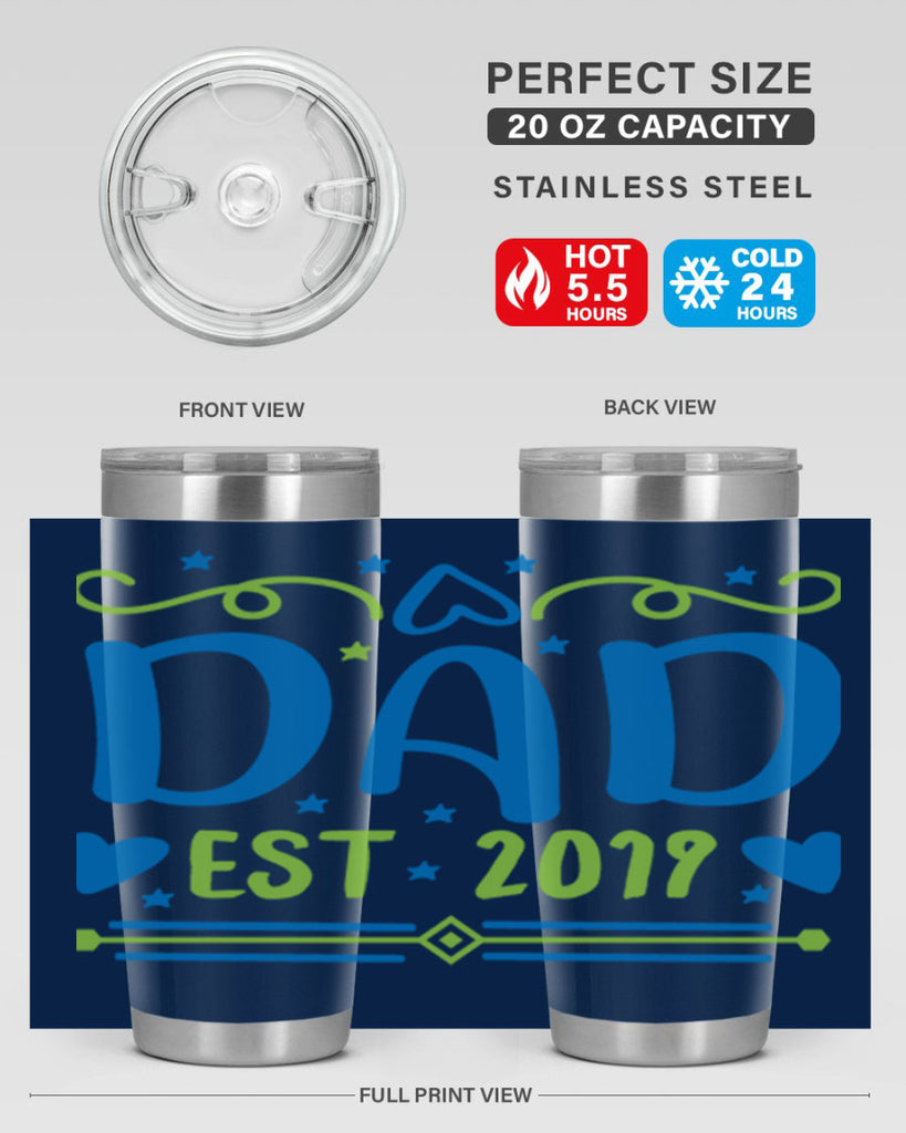 dad est 99#- fathers day- Tumbler