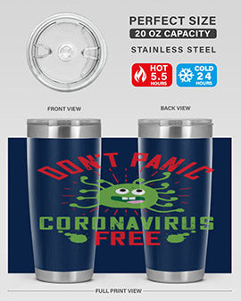 dont panic coronavirus free Style 43#- corona virus- Tumbler