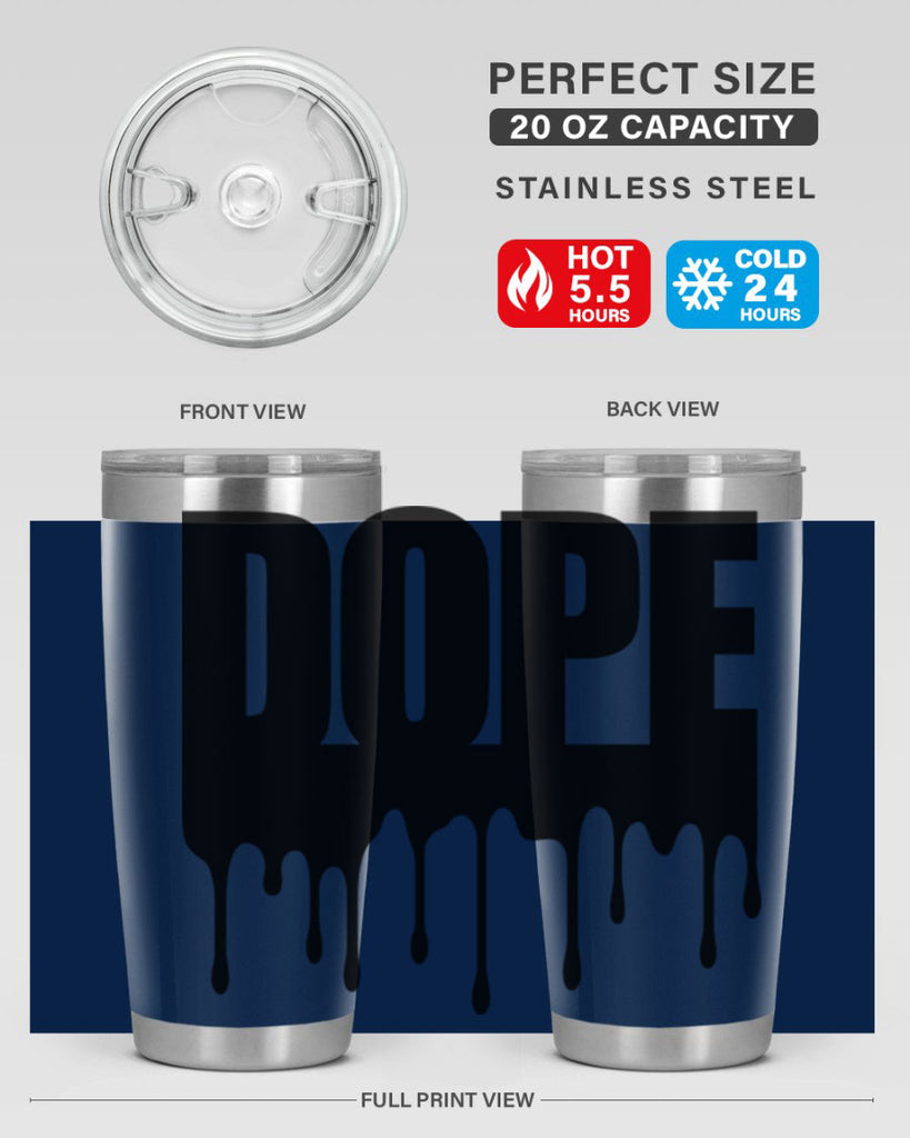 dope drip 166#- black words phrases- Cotton Tank