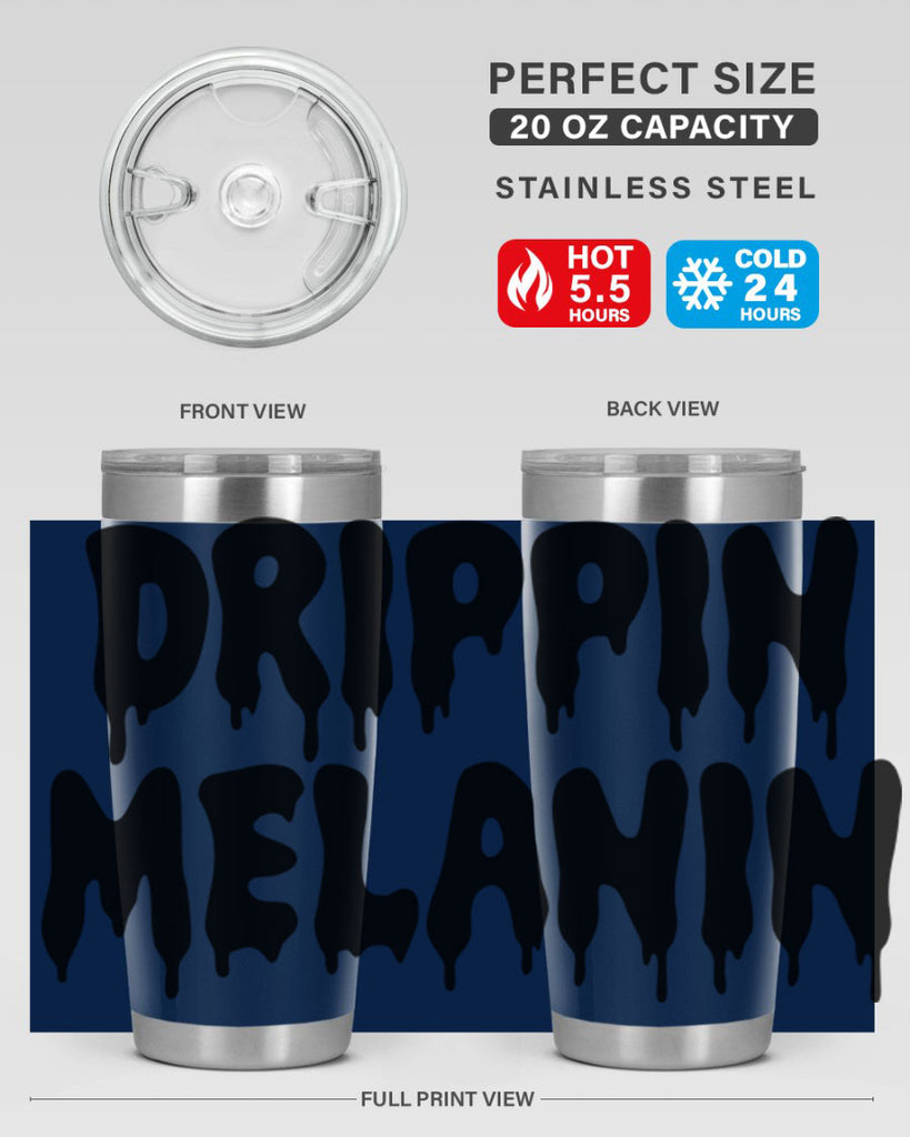drippinmelanin  160#- black words phrases- Cotton Tank