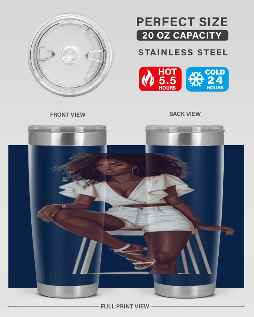 fashion girl in white 85#- fashion- Cotton Tank
