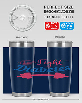 fight diabetes Style 38#- diabetes- Tumbler