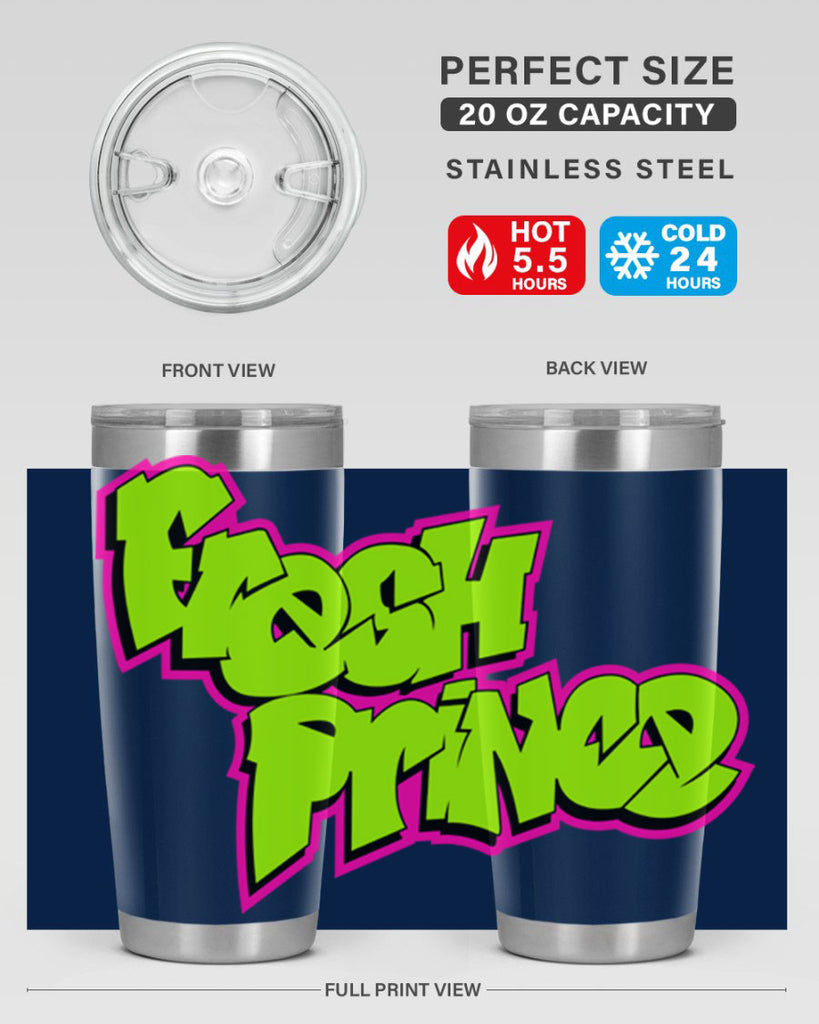 fresh prince 146#- black words phrases- Cotton Tank