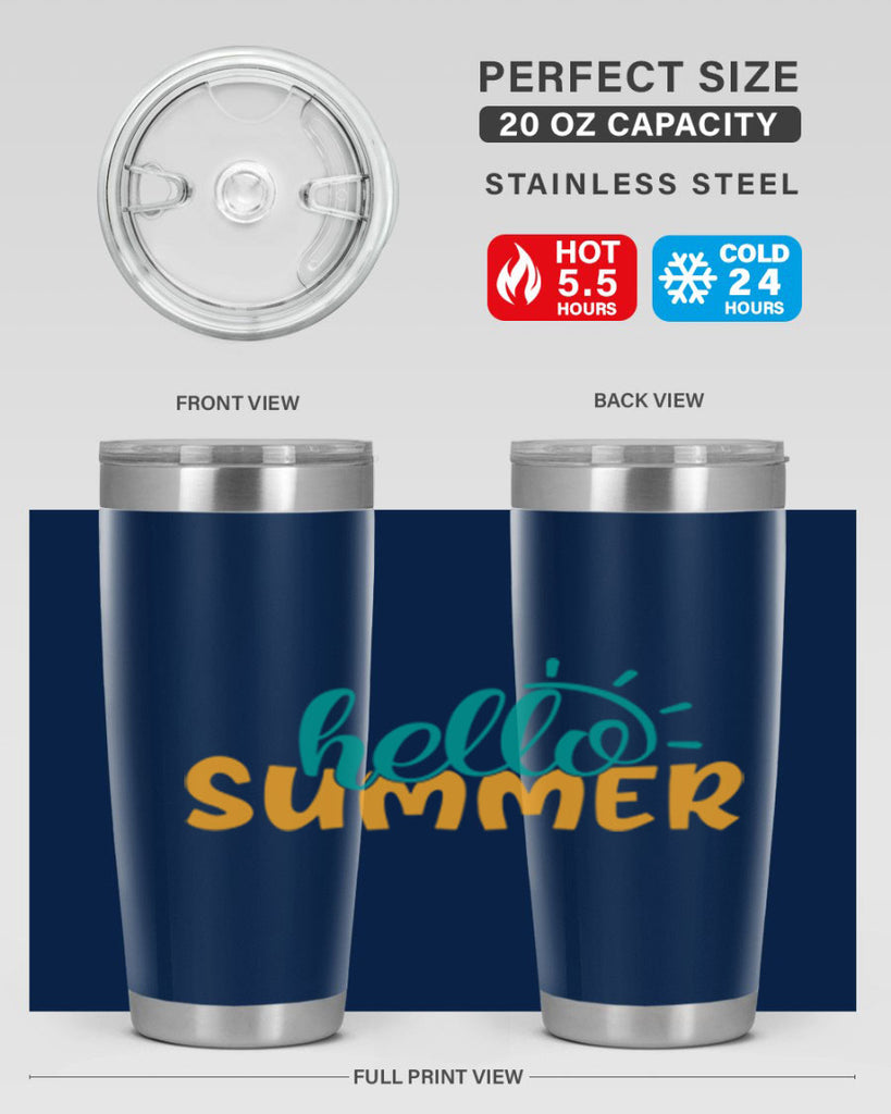 hello summer Style 97#- summer- Tumbler