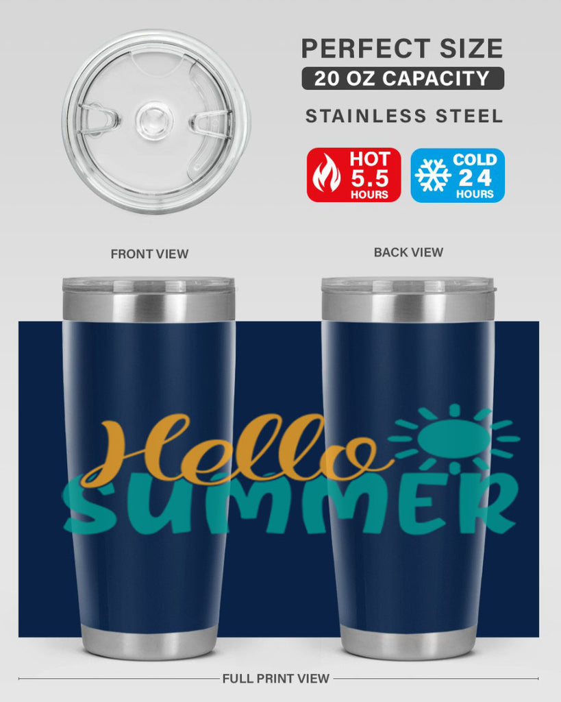 hello summer Style 98#- summer- Tumbler