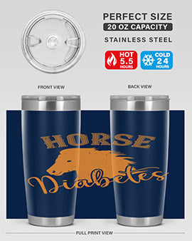 horse diabetes Style 34#- diabetes- Tumbler