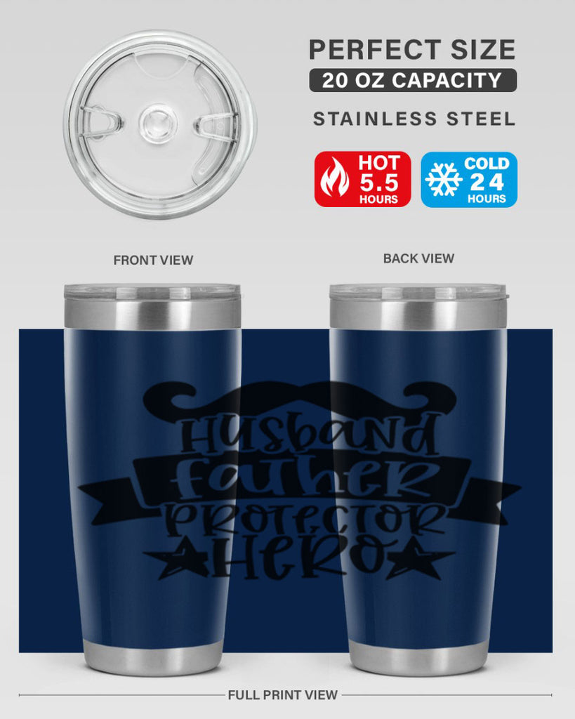 husband father protector hero 46#- fathers day- Tumbler