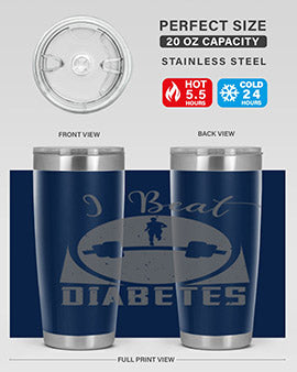 i beat diabetes Style 33#- diabetes- Tumbler