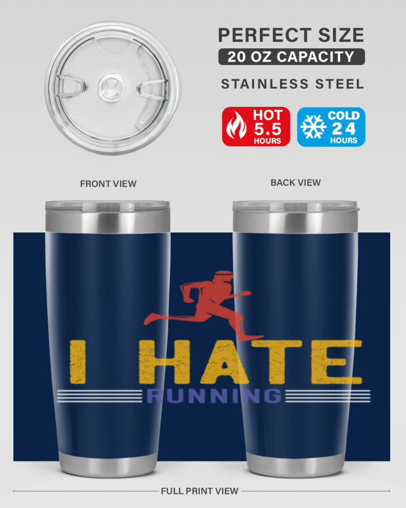i hate running 40#- running- Tumbler