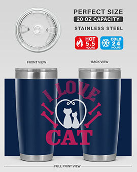 i love cat Style 56#- cat- Tumbler
