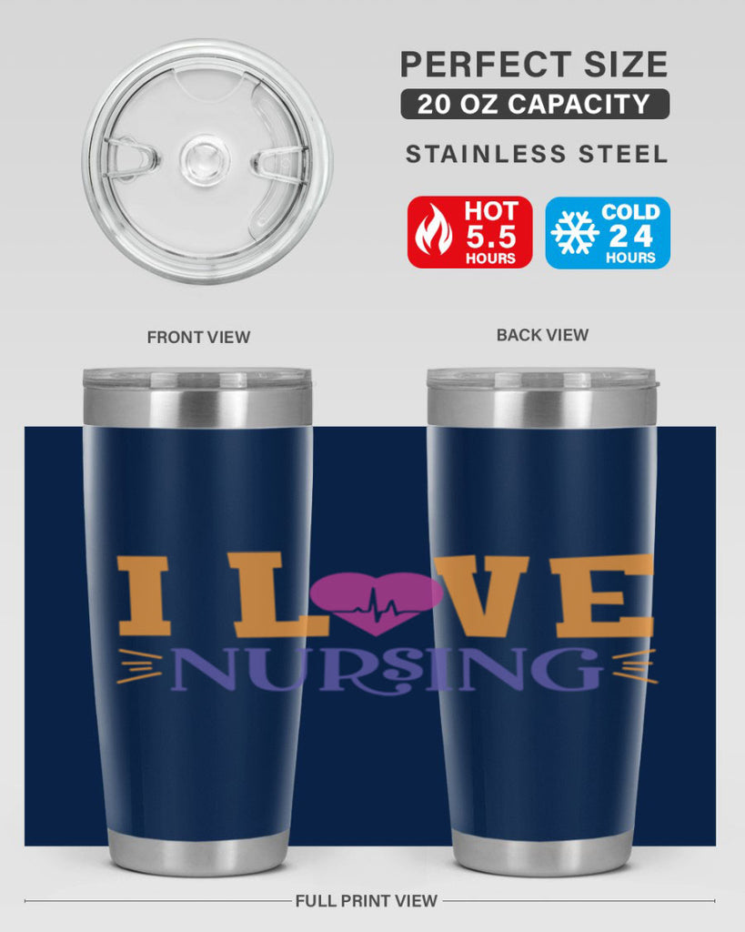 i love nursing Style 379#- nurse- tumbler