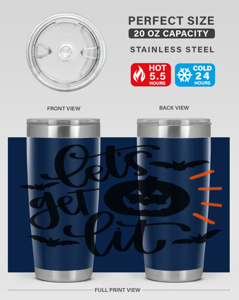 lets get lit 48#- halloween- Tumbler