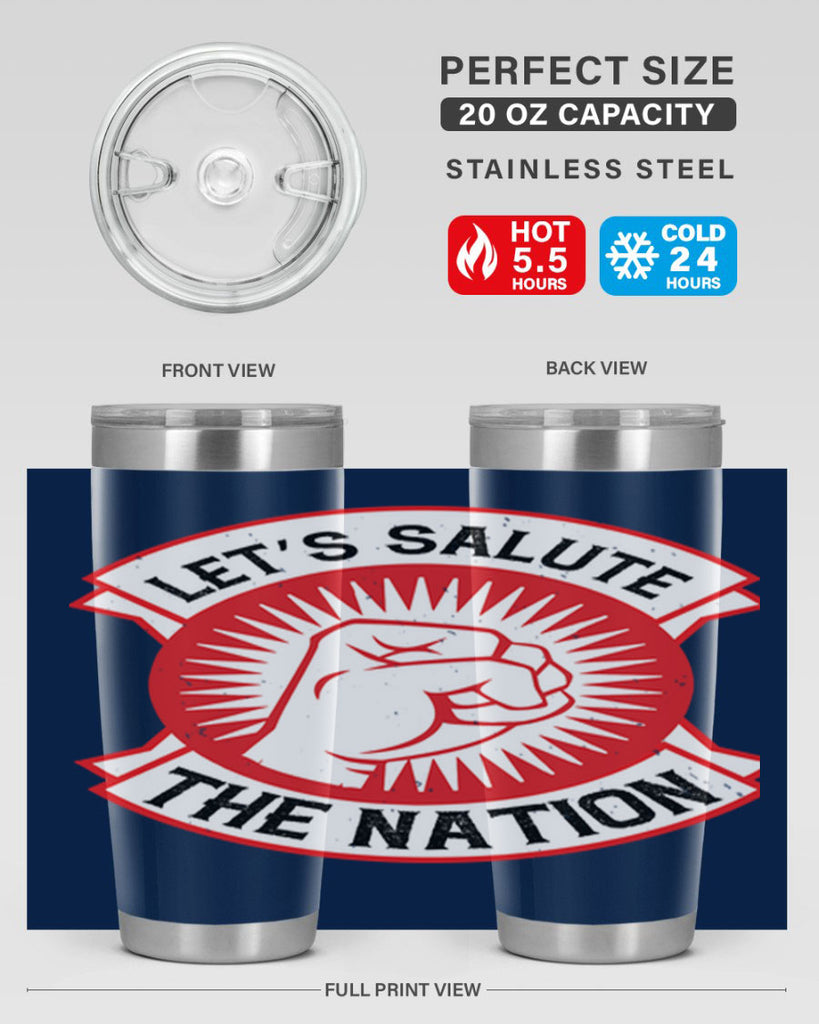 lets selut the nation Style 126#- Fourt Of July- Tumbler