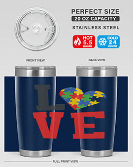 love Style 29#- autism- Tumbler