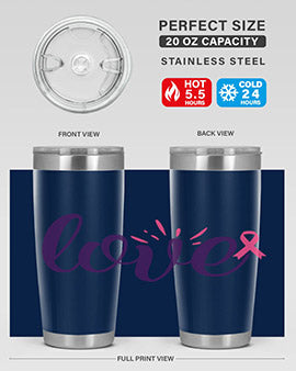 love Style 7#- breast cancer- Tumbler