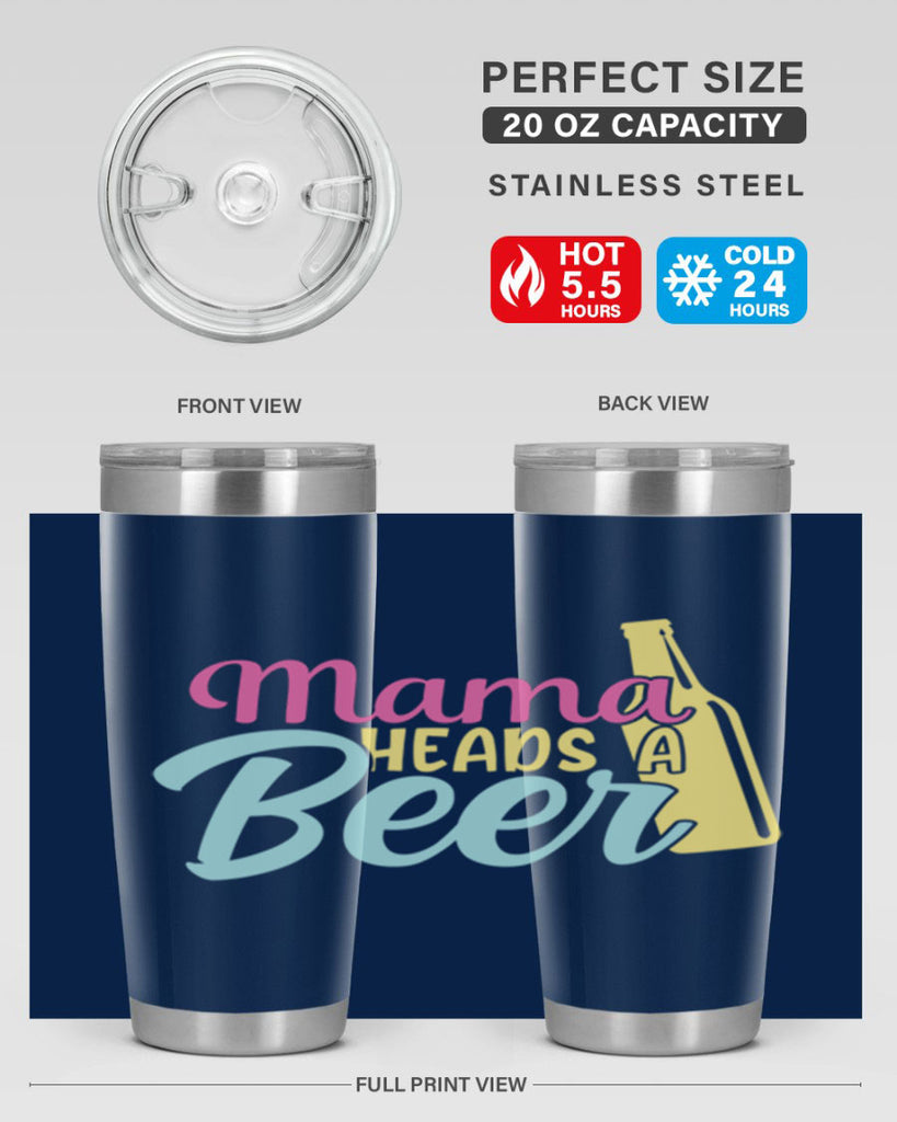 mama heads a beer 124#- beer- Tumbler