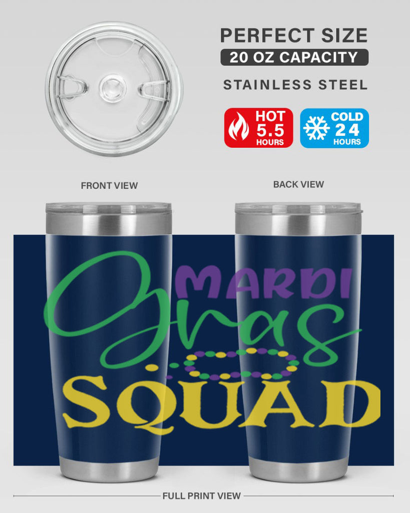 mardi gras squad 78#- mardi gras- Tumbler