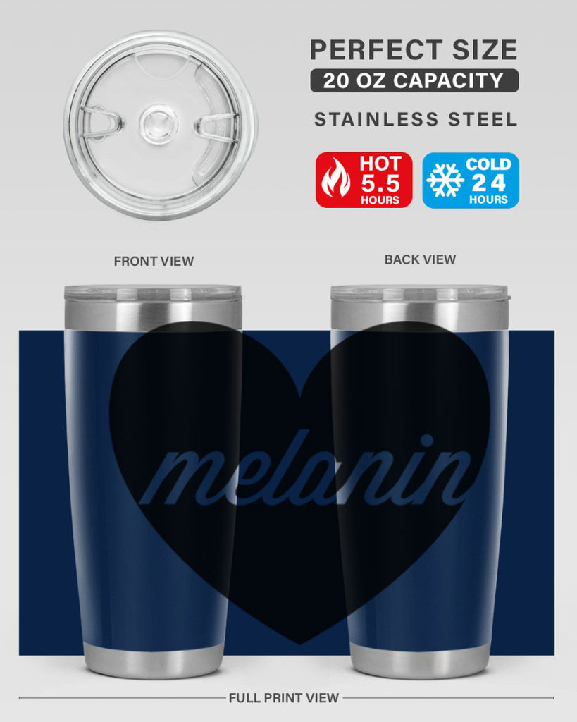 melanin loveheart 76#- black words phrases- Cotton Tank