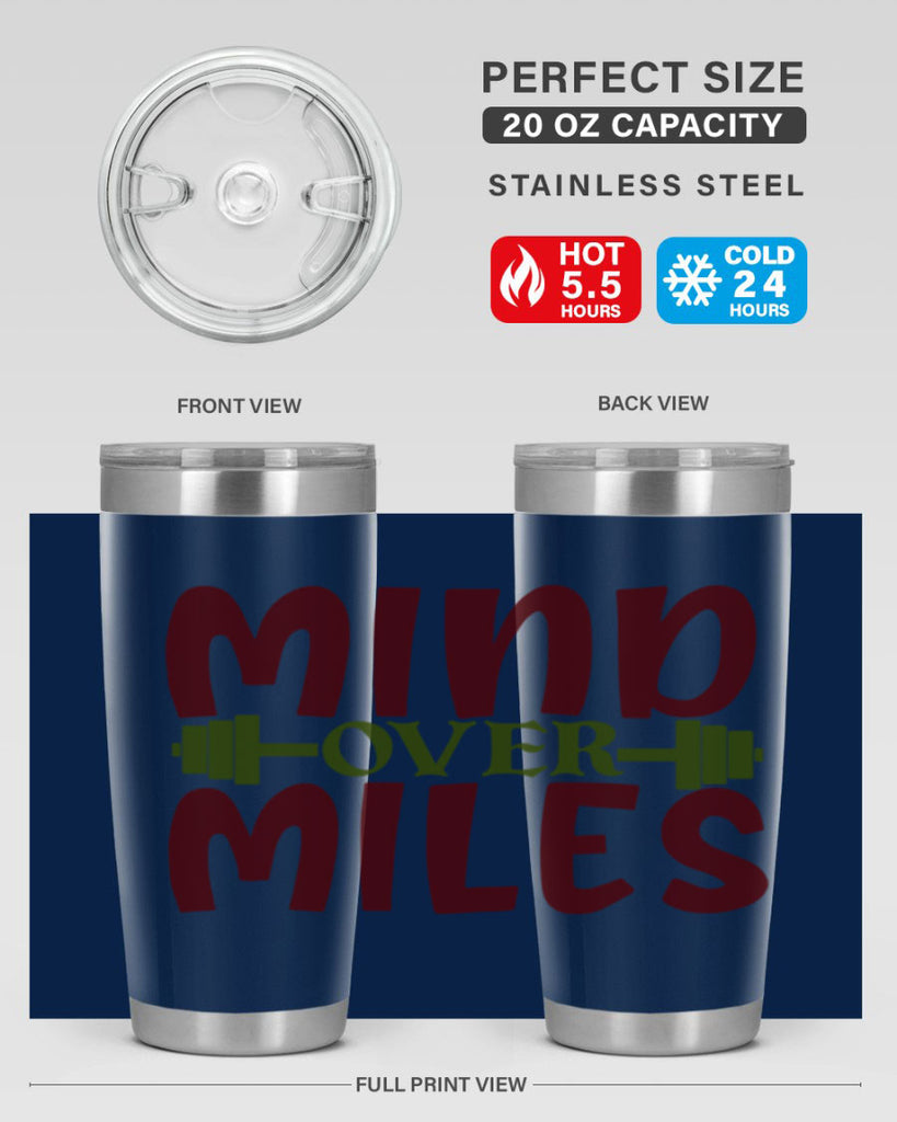 mind over miles 29#- gym- Tumbler