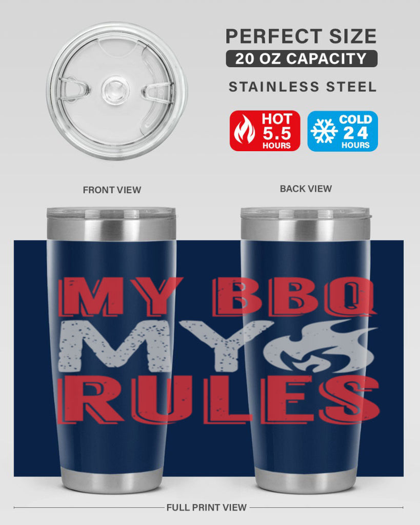 my bbq my rule 22#- bbq- Tumbler