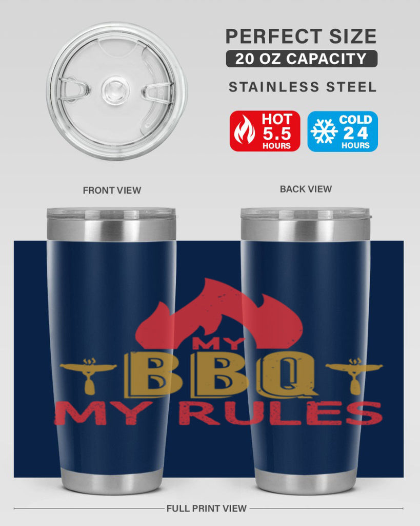 my bbq my ruless 21#- bbq- Tumbler