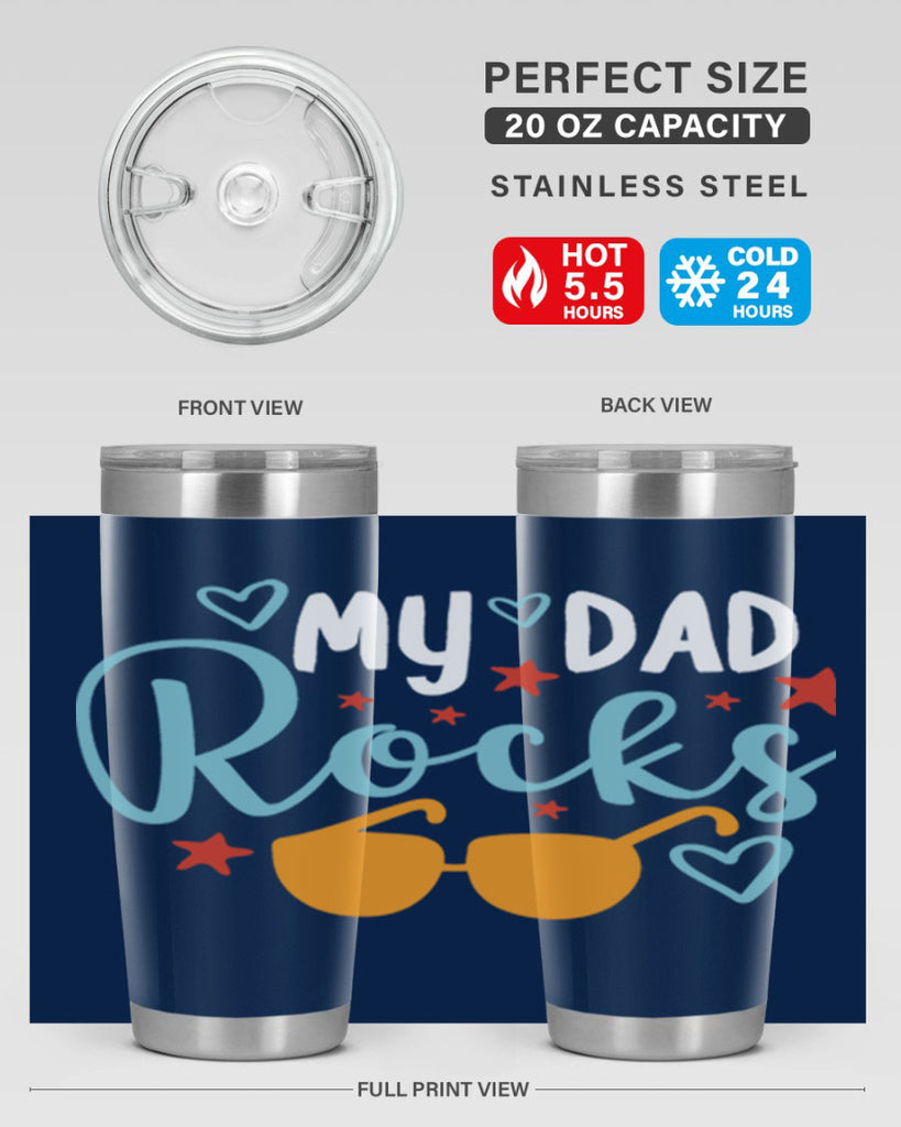 my dad rocks 83#- fathers day- Tumbler