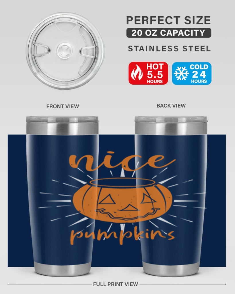 nice pumpkins 138#- halloween- Tumbler
