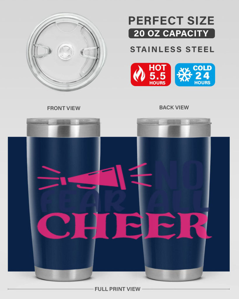 no fear all cheer 1739#- cheer- Tumbler