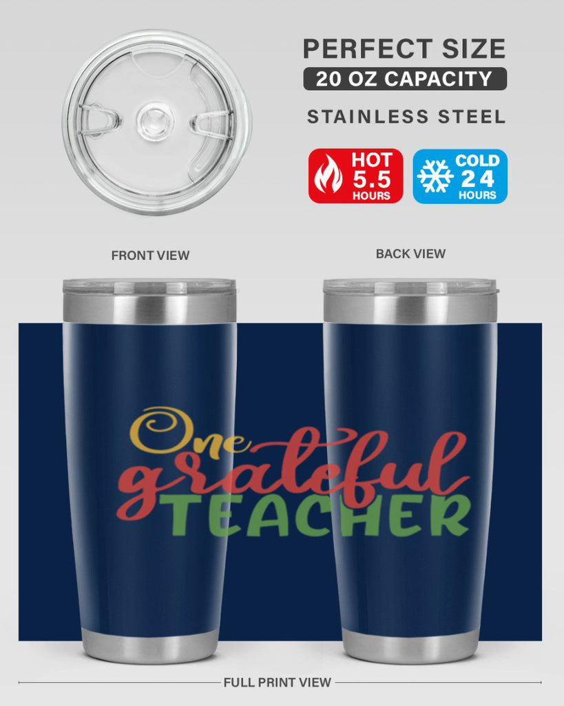one grateful teacher Style 168#- teacher- tumbler