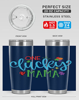 one lucky mama Style 33#- autism- Tumbler