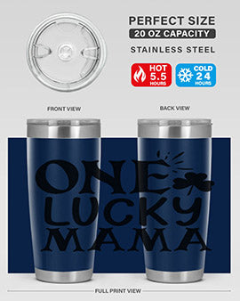 one lucky mama Style 34#- autism- Tumbler