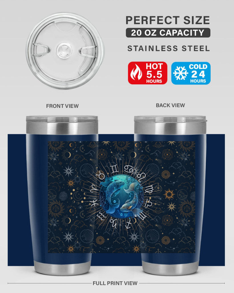 pisces Straight 366#- zodiac- Tumbler