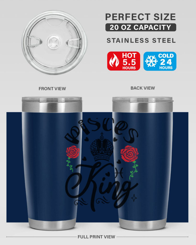 pisces king 375#- zodiac- Tumbler