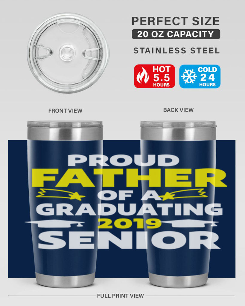 proud father of a graduating 264#- fathers day- Tumbler