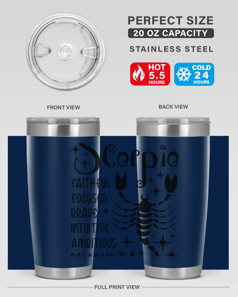 scorpio 431#- zodiac- Tumbler
