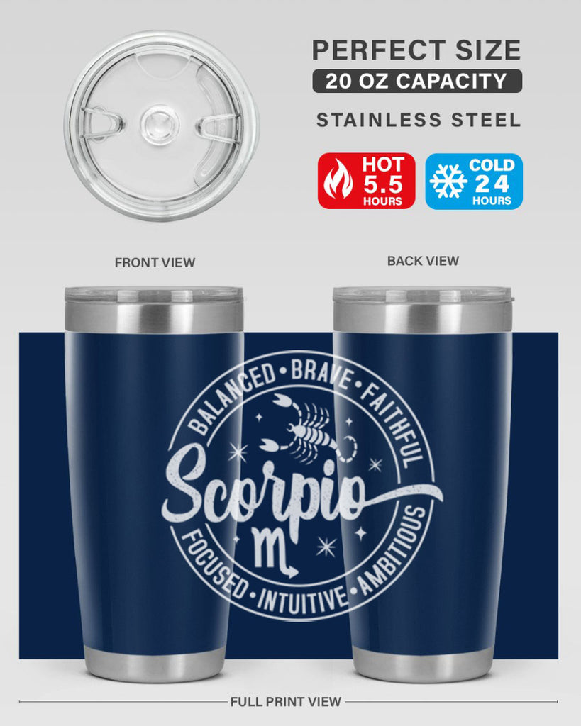 scorpio 439#- zodiac- Tumbler