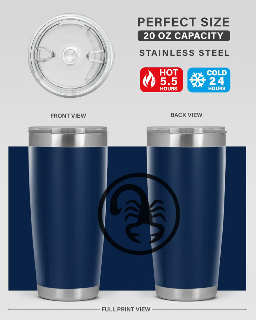 scorpio 452#- zodiac- Tumbler