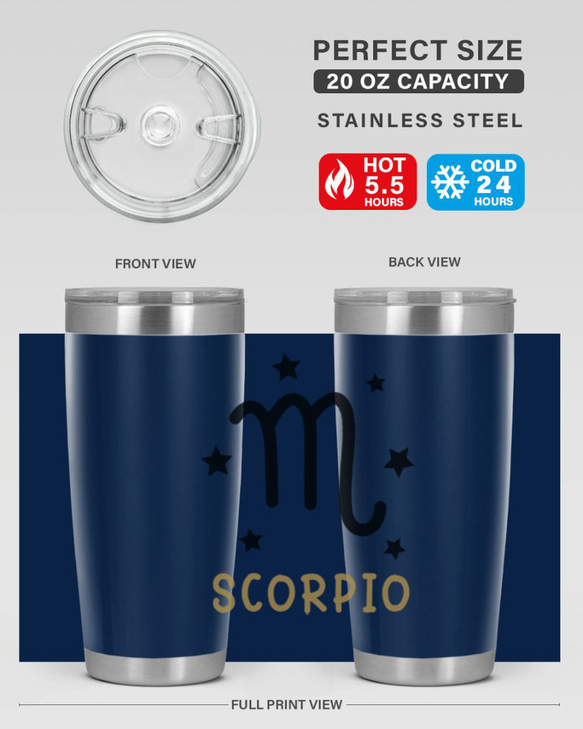 scorpio 455#- zodiac- Tumbler
