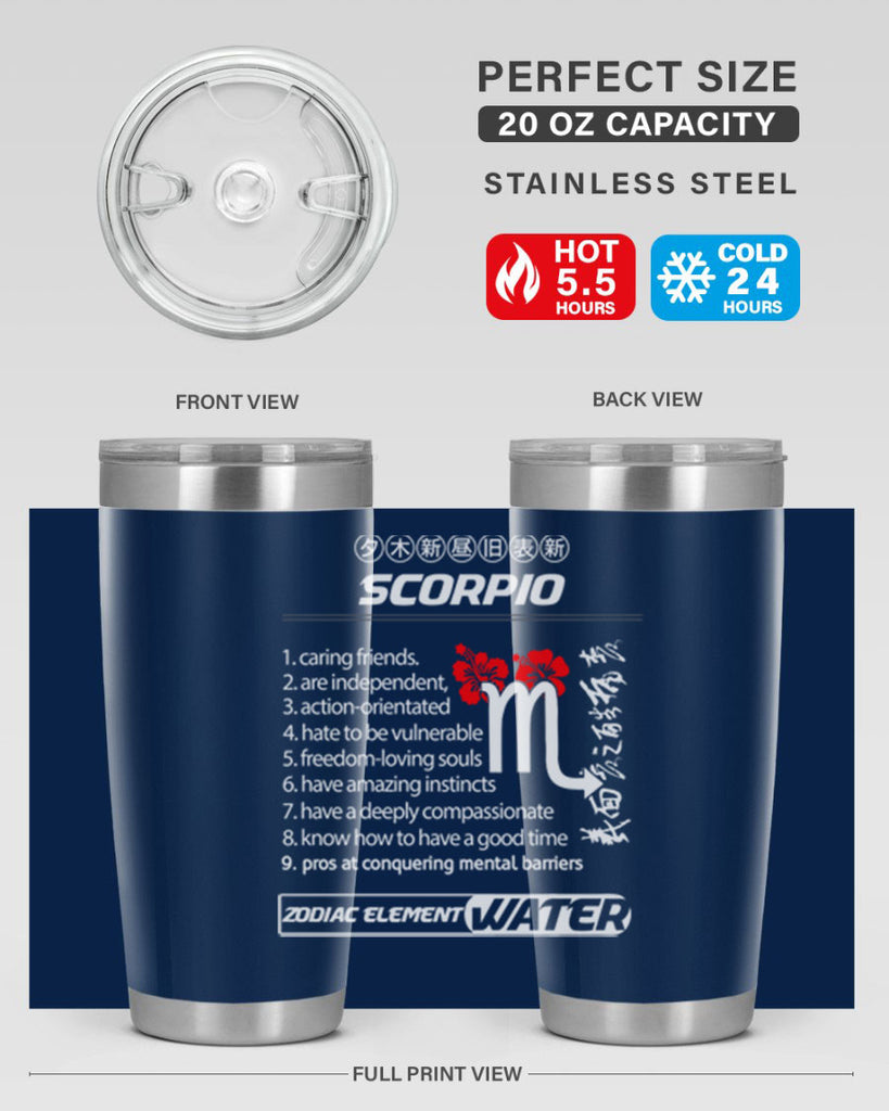 scorpio 456#- zodiac- Tumbler