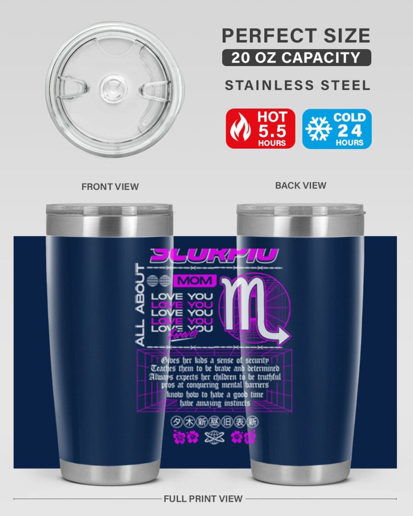 scorpio 457#- zodiac- Tumbler