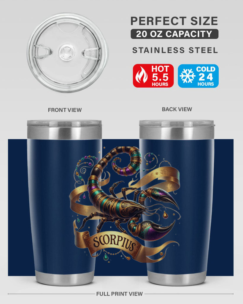 scorpio 459#- zodiac- Tumbler