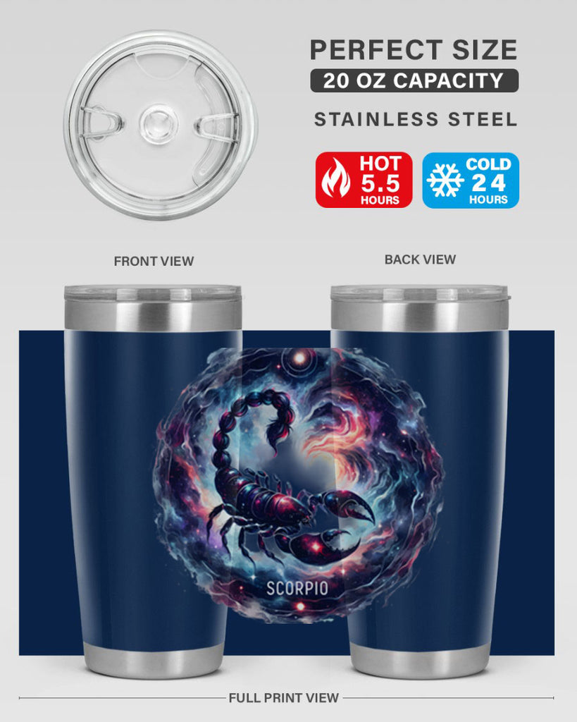 scorpio 461#- zodiac- Tumbler