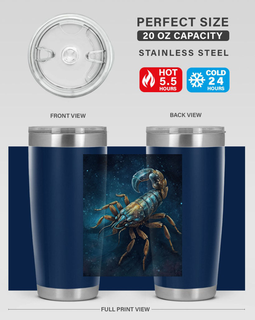 scorpio 46#- zodiac- Tumbler